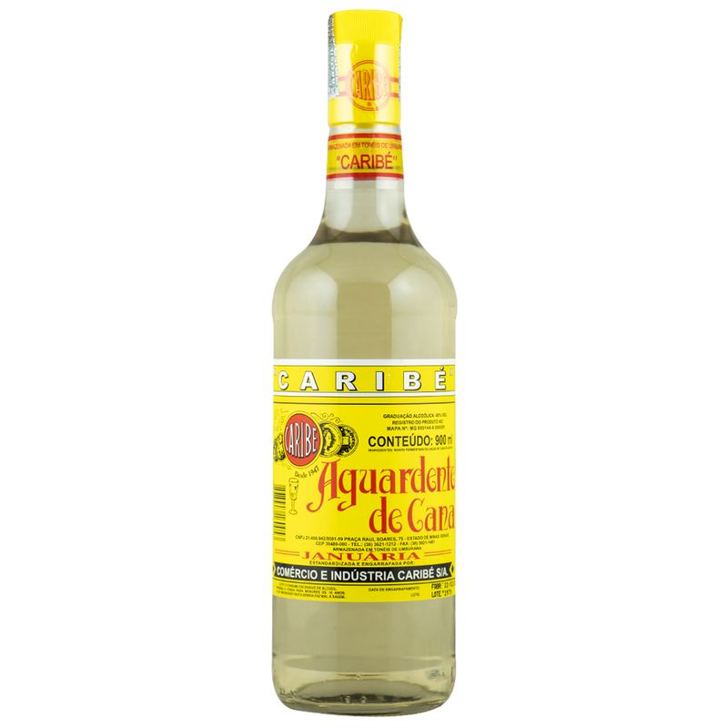 Cachaça Caribé Amburana 900ml - Cachaçaria Nacional